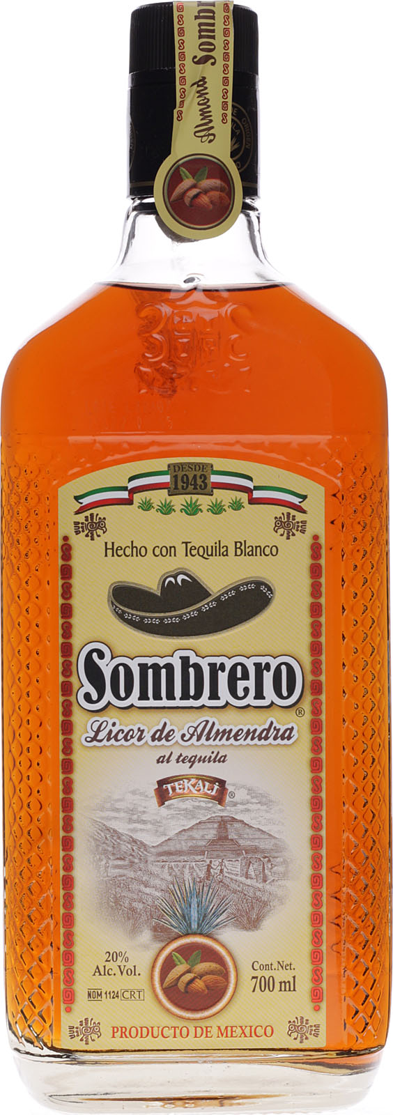 Sombrero Mandellikör 0,7 Liter 20 % Vol.